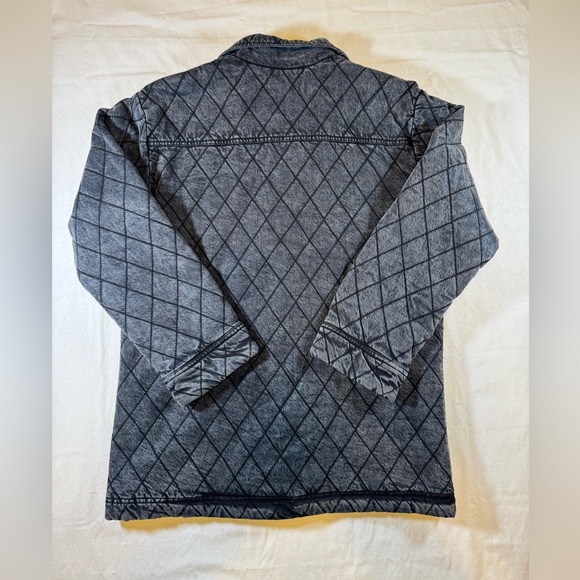 Young Fabulous & Broke Gray/ Charocoal Quilted Blazer Jacket - Picture 10 of 10
